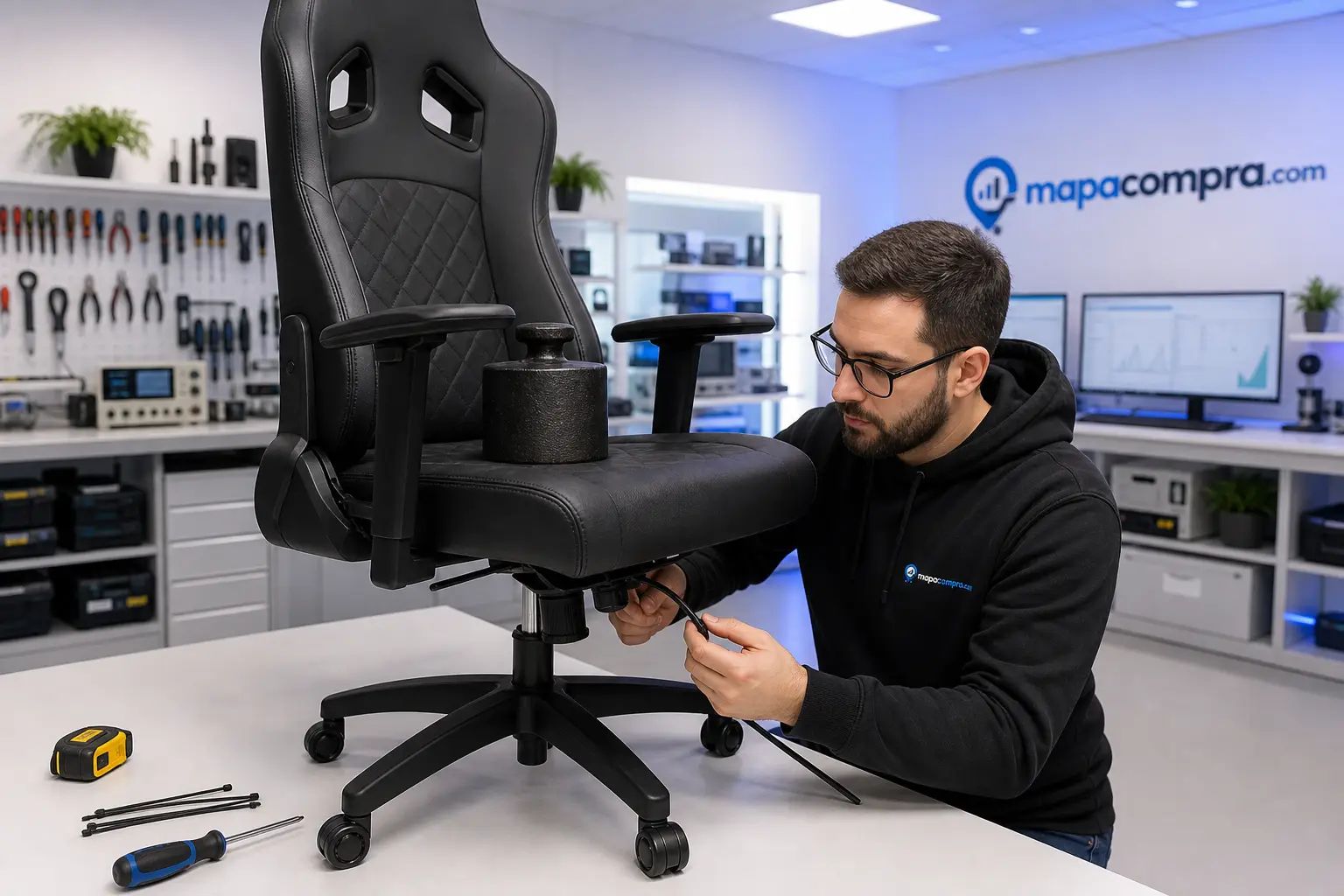 Puesta en marcha de Silla de Gaming Silla: se preparan el montaje, las conexiones y los controles – Imagen ilustrativa (generada por IA)
