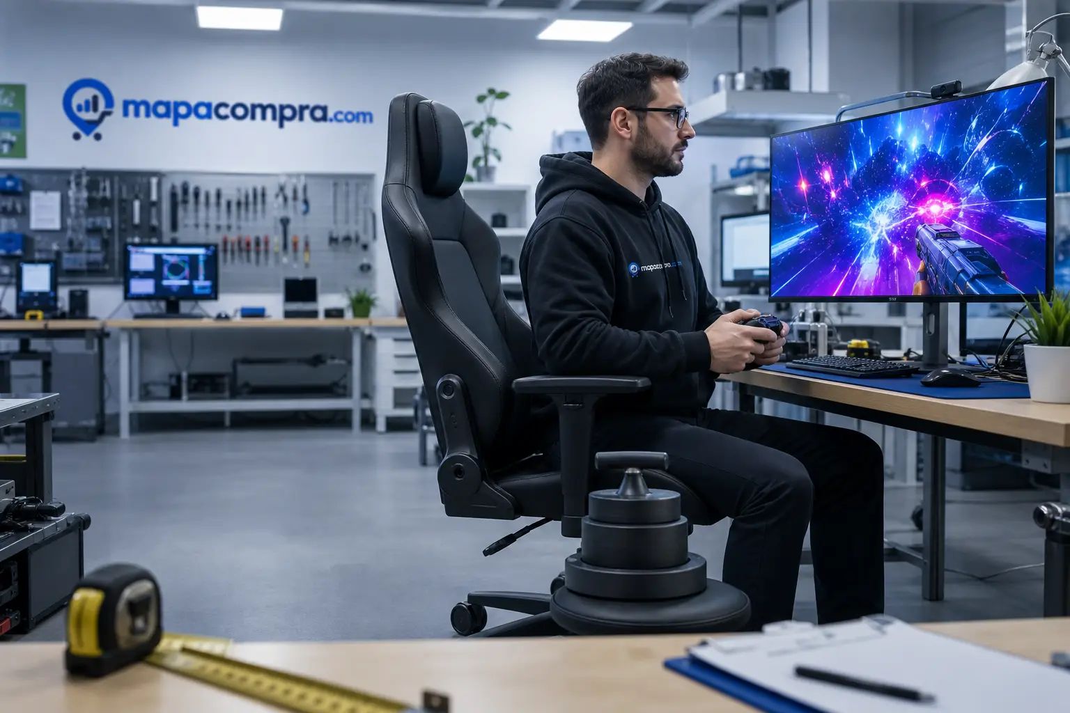 Vinsetto Silla Gaming Basculante en un uso cotidiano típico – Imagen ilustrativa (generada por IA)