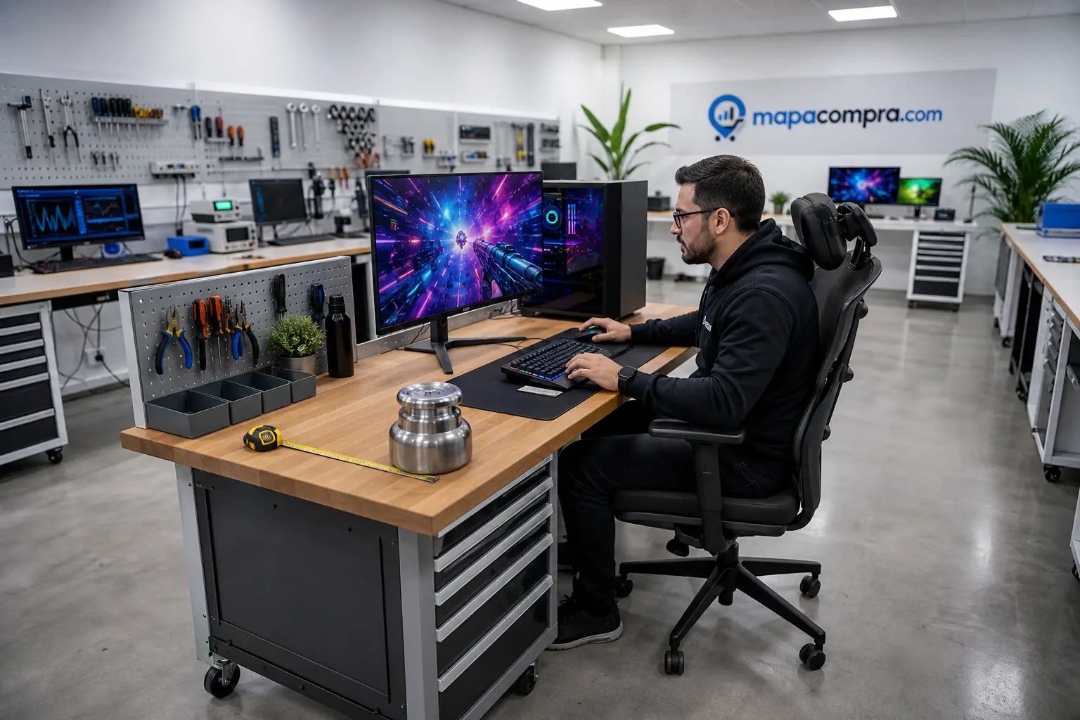 HOMCOM Silla Gaming con Altura en un uso cotidiano típico – Imagen ilustrativa (generada por IA)