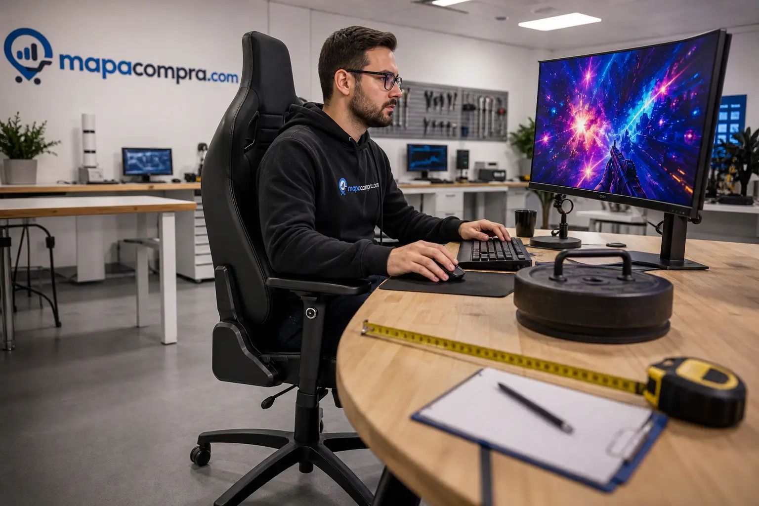 Dowinx Silla Gaming Ergonómica en un uso cotidiano típico – Imagen ilustrativa (generada por IA)